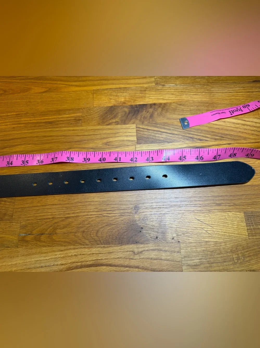 Men's Black Leather Dress Belt with Black Buckle (021)